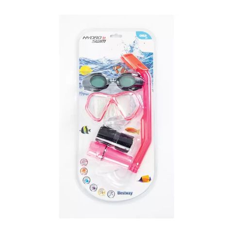 Bộ kính bơi và ống thở BESTWAY 3+