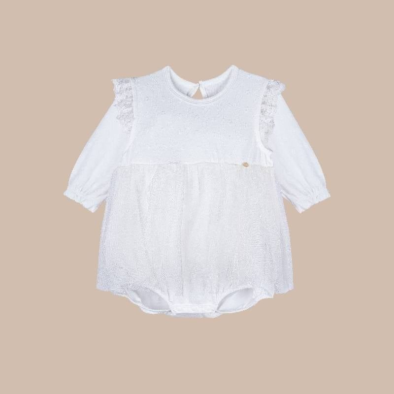 BODY CHIP DÀI TAY BU BABY CÁNH TIÊN - TRẮNG 432