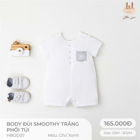 Body đùi Bamboo by LIL smoothy trắng phối túi ghi