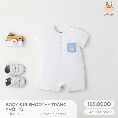 Body đùi Bamboo by LIL smoothy trắng phối túi xanh