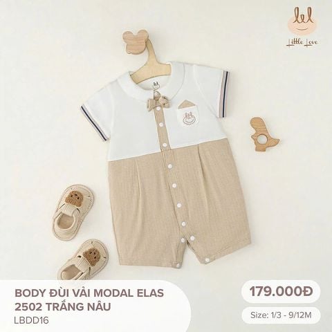 Body đùi Bamboo by LIL vải modal elas 2502 trắng nâu