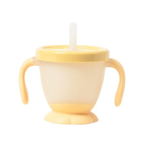 Cốc tập uống đa năng Mother-K Hàn Quốc (vàng chanh)