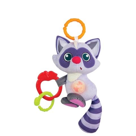 Đồ chơi treo nôi cảm ứng phát nhạc bạn gấu mèo dễ thương Winfun 720020-01
