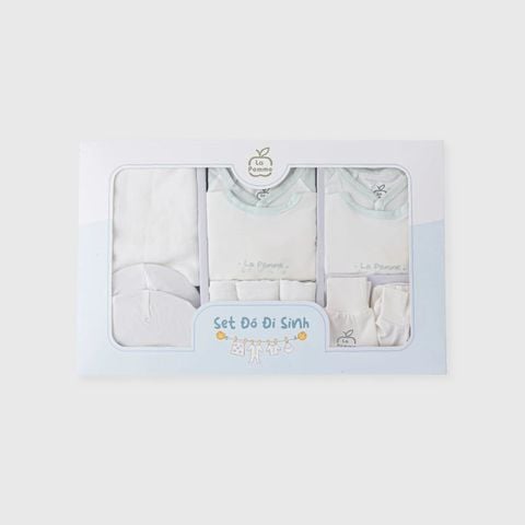 Combo đi sinh La Pomme chào thiên thần nhỏ - Newborn Xanh mint