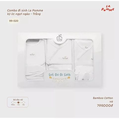 Combo đi sinh La Pomme ký ức ngọt ngào - Newborn Trắng