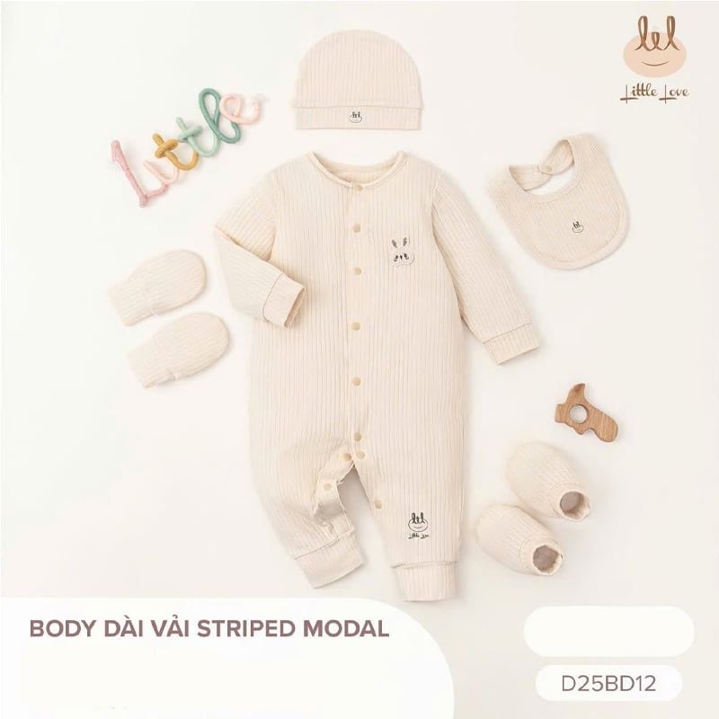 BODY DÀI VẢI LIL STRIPED MODAL BE