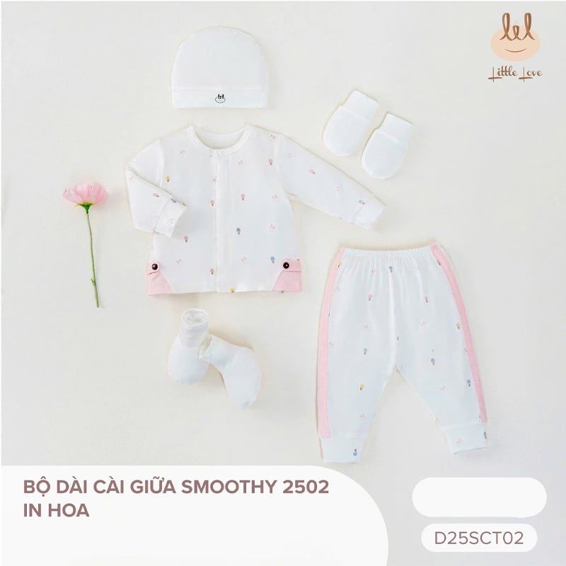BỘ DÀI CÀI GIỮA LIL SMOOTHY 2502 IN HOA