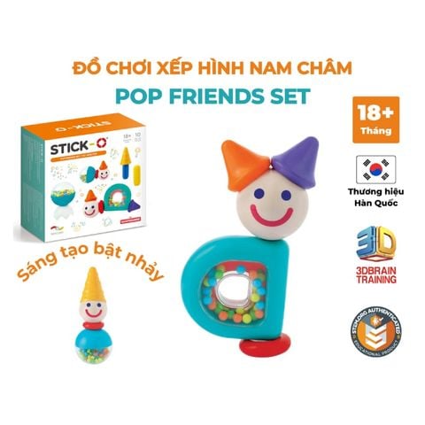 Đồ chơi Bộ bạn thân ngộ nghĩnh (10 chi tiết) Stick-O