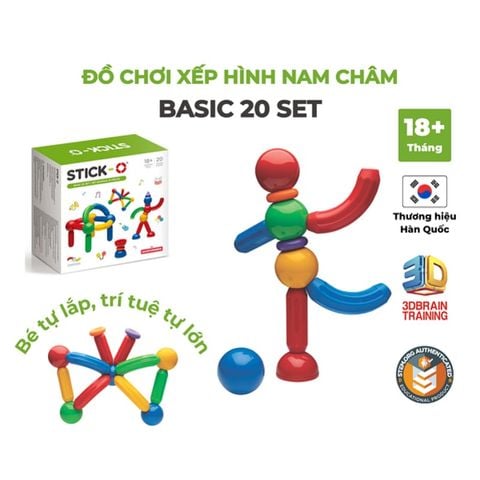 Đồ chơi Bộ cơ bản SmartMax 20 chi tiết Stick-O