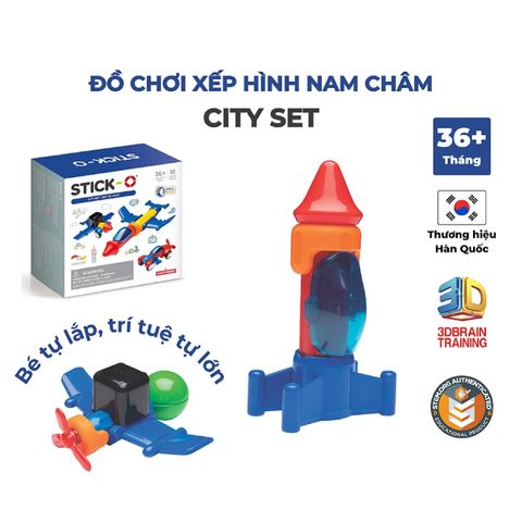 Đồ chơi Bộ thành phố SmartMax (16 chi tiết) Stick-O