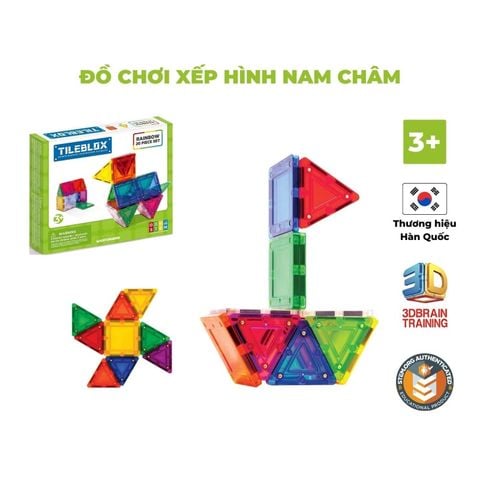 Đồ chơi Bộ Tileblox Cầu vồng 20 chi tiết