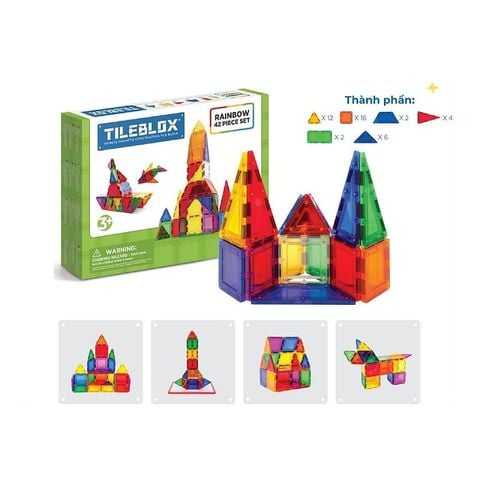 Đồ chơi Bộ Tileblox Cầu vồng 42 chi tiết