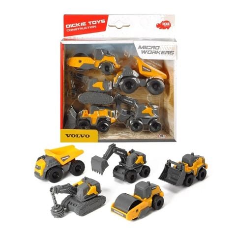 Đồ Chơi Xe Xây Dựng DICKIE TOYS Volvo Micro Workers