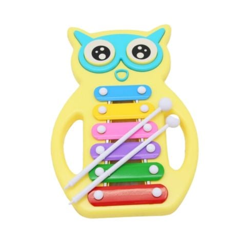 Đàn gõ Xylophone hình cú mèo đáng yêu ToysHouse C601-2, màu vàng
