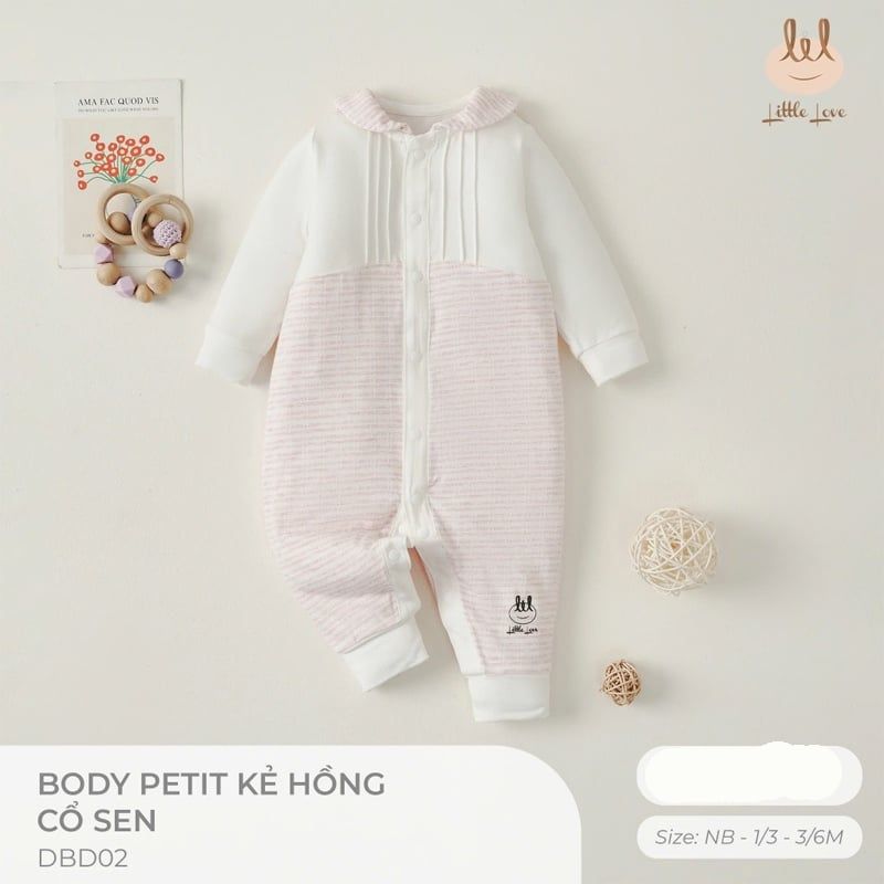 BODY LIL PETIT KẺ HỒNG CỔ SEN