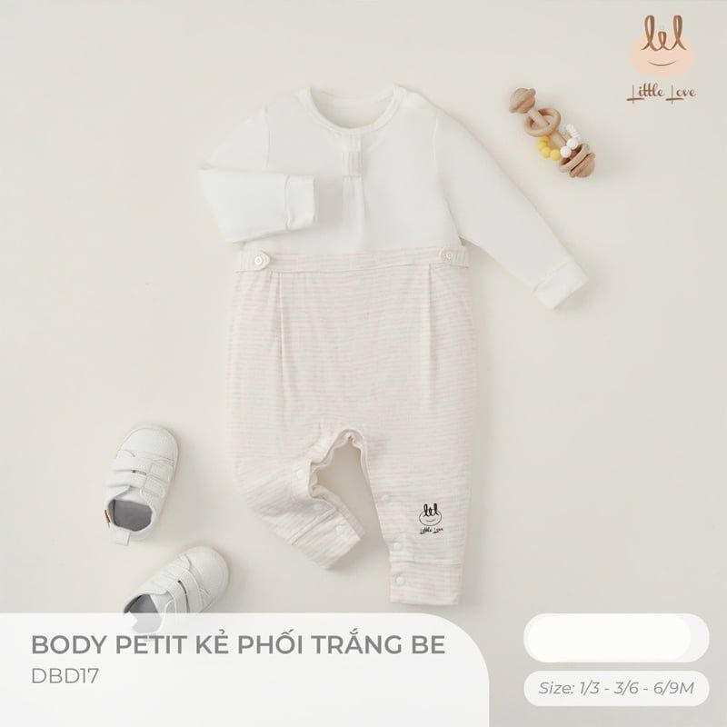 BODY LIL PETIT KẺ PHỐI TRẮNG BE