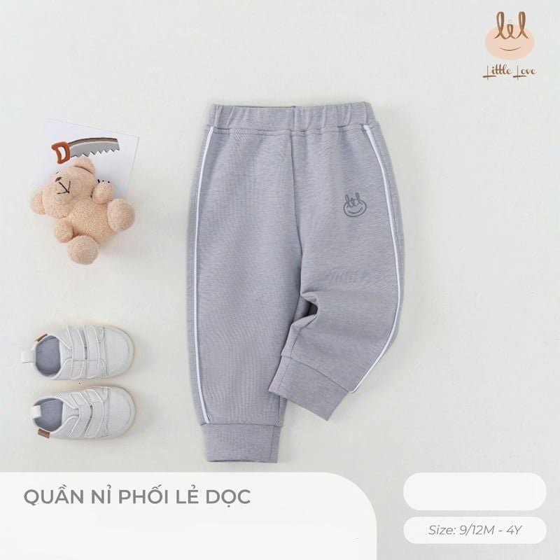QUẦN NỈ PHỐI LÉ DỌC QUẦN LIL GHI
