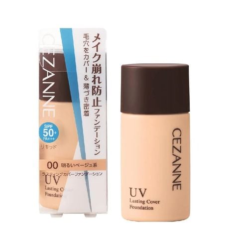 Kem Nền CEZANNE trang điểm chống nắng Cezanne Lasting Cover Foundation - Màu 00