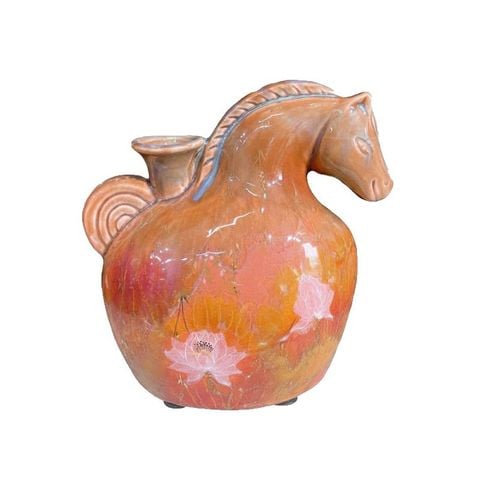 Gốm hỏa biến - Ngựa Cát Tường
