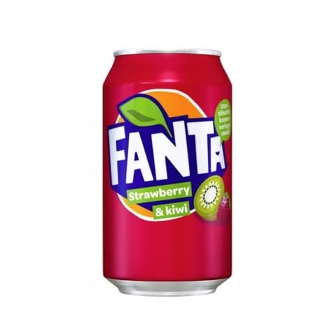 Nước giải khát có ga hương dâu và kiwi Fanta Strawberry & Kiwi Flavours Soft Drink 330ml