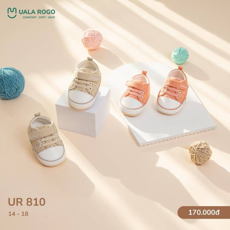 Giày tập đi Uala Rogo chấm bi