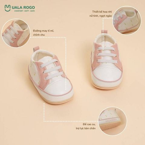 Giày tập đi Uala Rogo hoa nhí