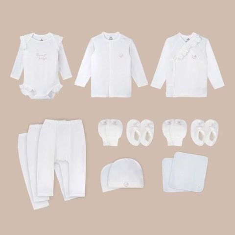 Gift Set 14 món Sweet Baby On Air Bu Baby - Trắng