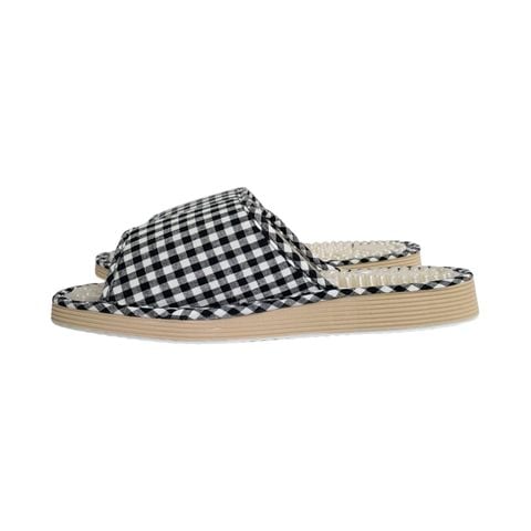 Dép Massage Gingham Màu đen - trắng (loại tiêu chuẩn)