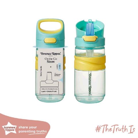 Bình Uống Nước Tommee Tippee On The Go Straw 500ml – Cho Bé Từ 18 Tháng