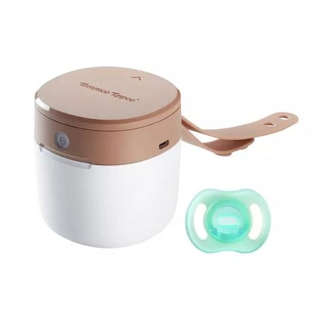 Hộp tiệt trùng tia UV & sạc làm sáng ty ngậm dạ quang Tommee Tippee