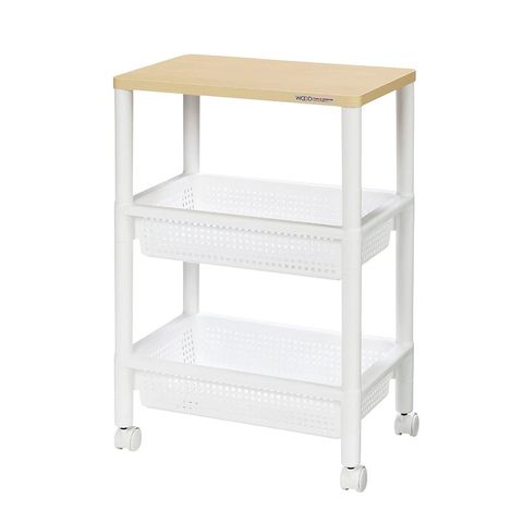 Kệ để đồ đa năng 3 tầng có bánh xe 29.5x45.5cm