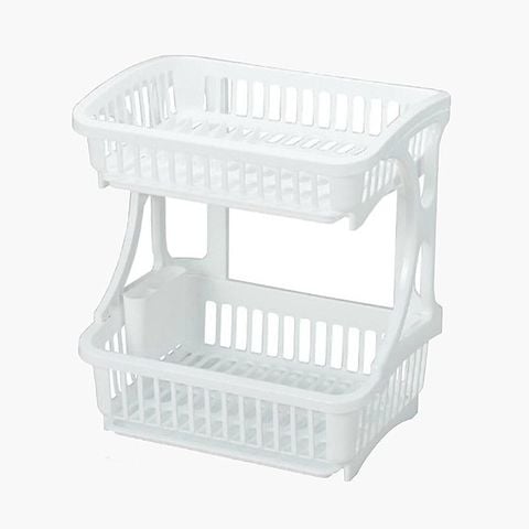 Kệ úp chén đĩa Pearl Metal 2 tầng 37.5x28.5cm