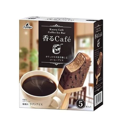 Kem trà đen café latte Nhật bản Futaba 60ml x 5 chiếc