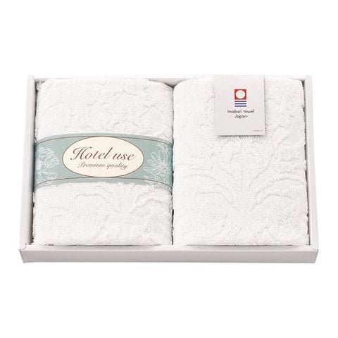 Khăn mặt Imabari PD-1520 (34x34cm) chất liệu cotton, màu trắng