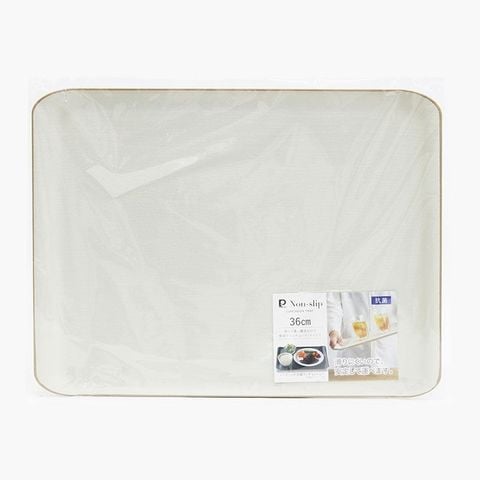 Khay nhựa Nhật Bản chống trượt kháng khuẩn hình chữ nhật 36x27.5cm