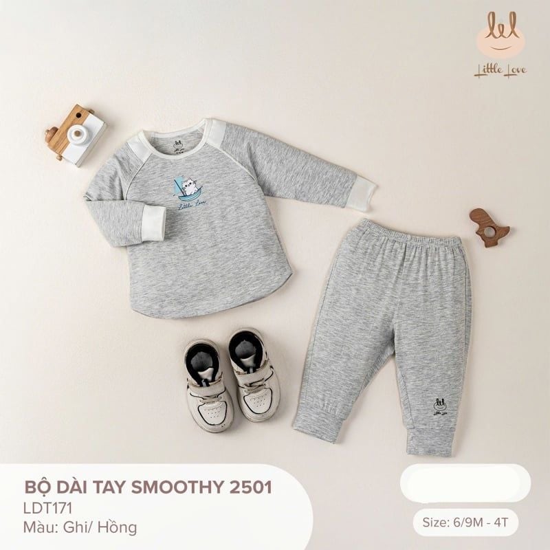 BỘ DÀI TAY LIL SMOOTHY 2501 GHI