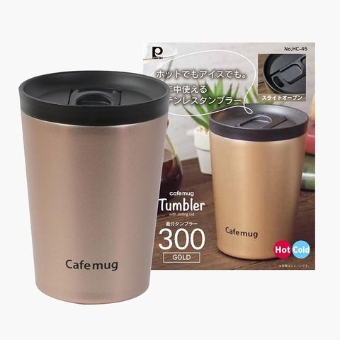 Ly inox giữ nhiệt Pearl Metal 300ml (Vàng Gold) có nắp 459