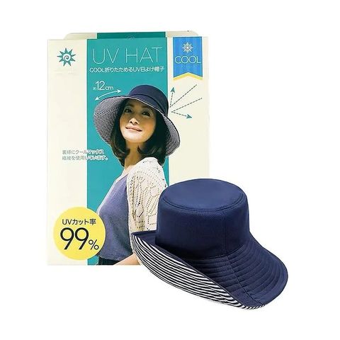 Mũ chống nắng Cool Max 99% UV CUT UPF 50+ Nhật Bản (navy)