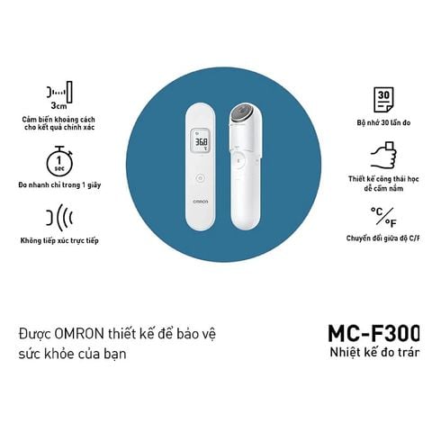 Nhiệt kế điện tử đo trán Omron MC F300