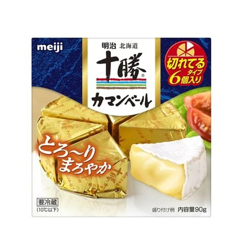 Phô mai Camembert Hokkaido-Tokachi dạng cắt sẵn hiệu Meiji Hộp 90g