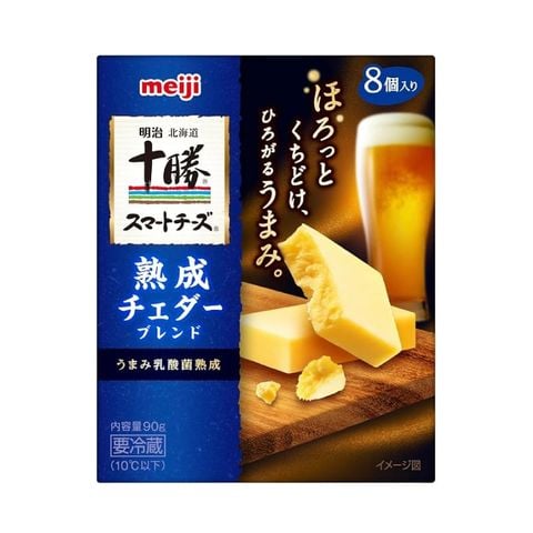 Phô mai Cheddar Smart Hokkaido-Tokachi hiệu Meiji Hộp 90g