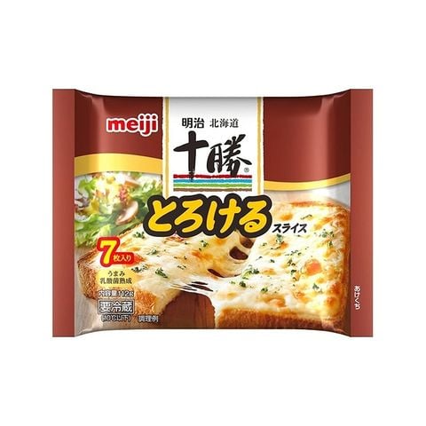 Phô mai lát Hokkaido-Tokachi dạng tan chảy hiệu Meiji Gói 112g
