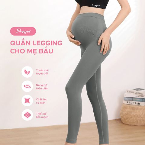 Quần legging Shapee cho mẹ bầu - Grey