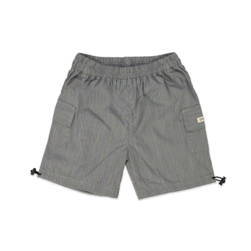 QUẦN SHORT ĐÙI BÉ TRAI BU BABY - KẺ ĐEN - TRẮNG