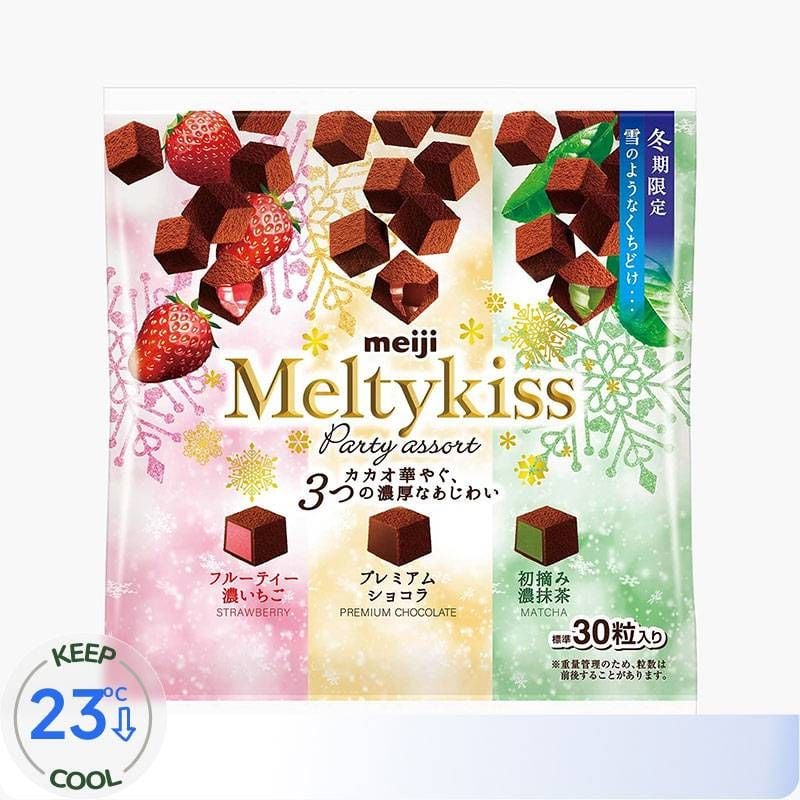 SÔ CÔ LA TƯƠI 3 VỊ MEIJI MELTYKISS PARTY - 3 ASSORT 138G