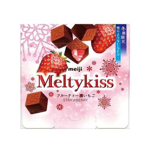 Sô cô la tươi có nhân vị dâu Meiji Meltykiss - Fruity strawberry 52g