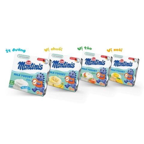 Sữa chua Zott Montinis Yoghurt vị xoài 4*55g