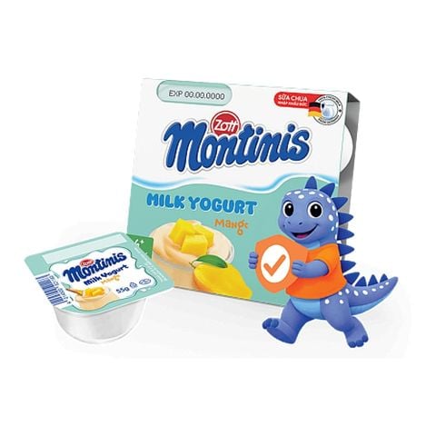 Sữa chua Zott Montinis Yoghurt vị xoài 4*55g