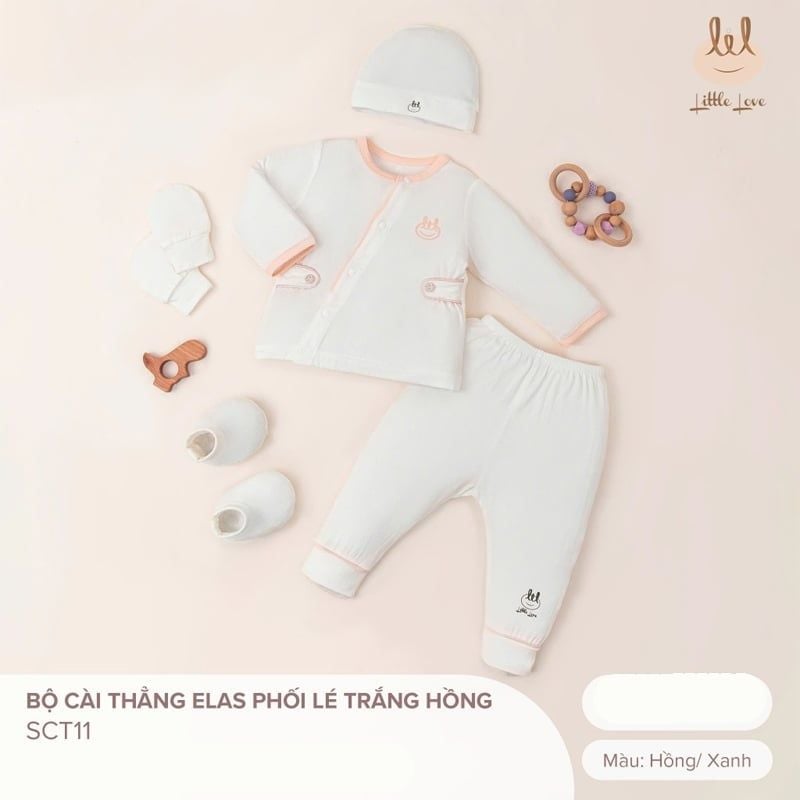 BỘ CÀI THẲNG LIL ELAS PHỐI LÉ TRẮNG HỒNG