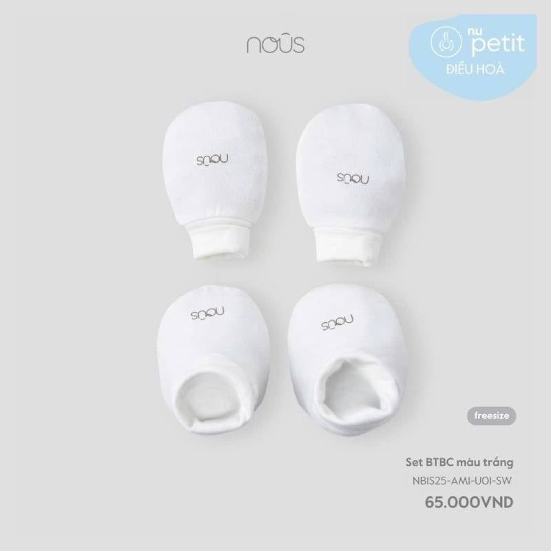 SET BAO TAY BAO CHÂN NOUS MÀU TRẮNG